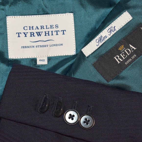 44L Tailored* Charles Tyrwhitt x Reda navy suit